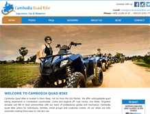 Tablet Screenshot of cambodiaquadbike.com